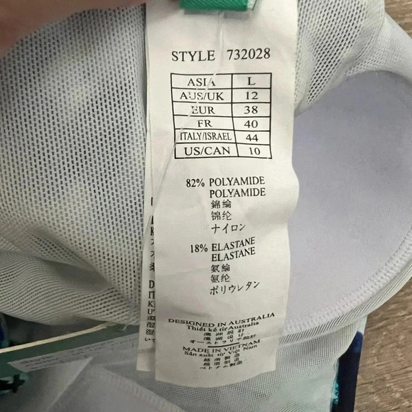 Seekers Essentials One Piece Swimsuit Size 10 NWT - Picture 5 of 5